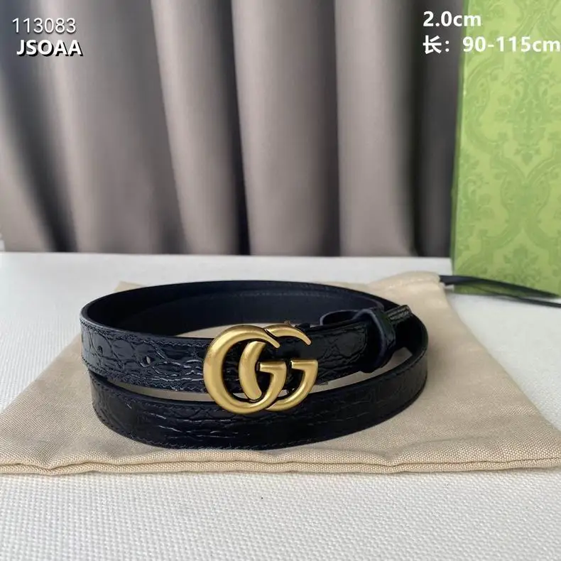 Gucci belt 20mmX90-115cm 8L11